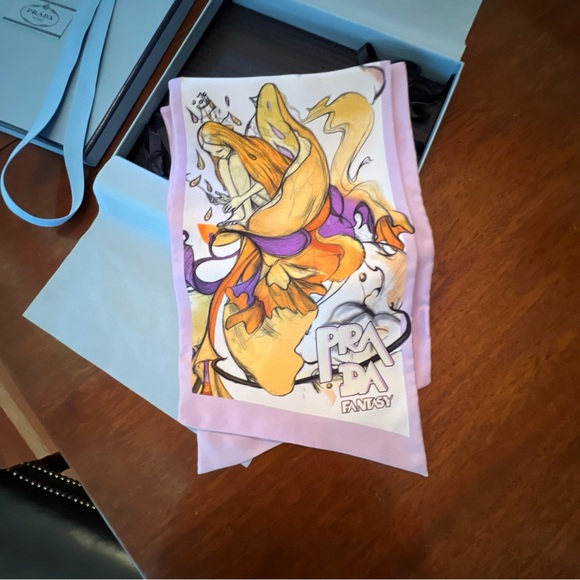 Prada James Jean  Fantasy collection! New in Box with tag. silk! - Picture 6 of 11